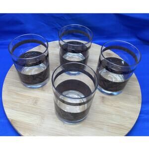 Vintage MCM Georges Briard style Old Fashioned glasses set of 4